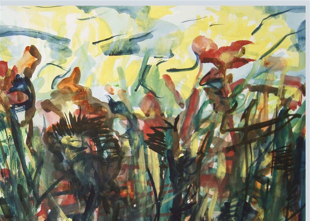 Flowers and decaying fish.