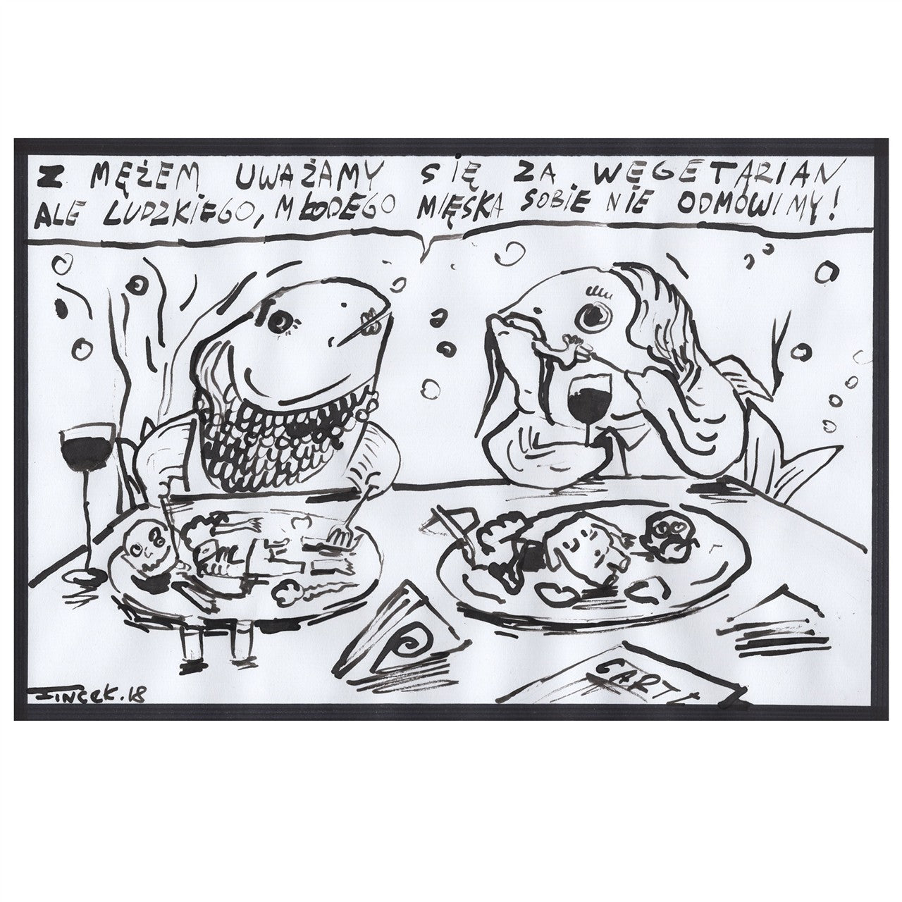 Fish diet.