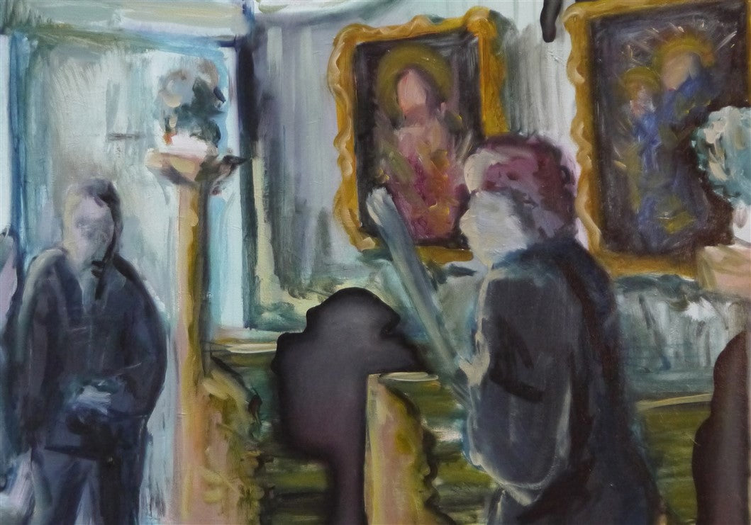 The priest is introduced to the temple on a donkey.